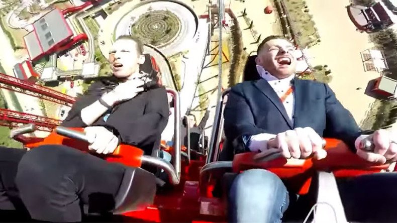 Bird strikes thrill seeker at Ferrari speeds on newly opened