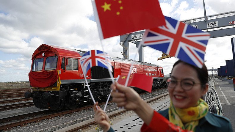 First freight train sets off for China from UK