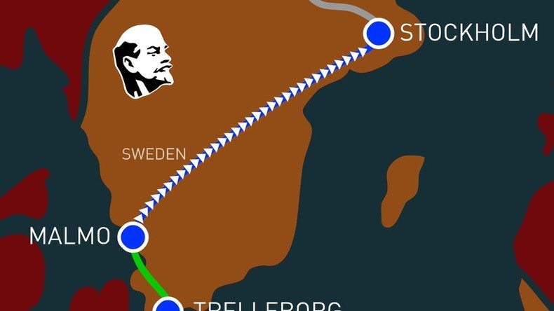 #1917LIVE: Lenin arrives in Stockholm after ‘sealed train’ trip through Germany (PHOTO)