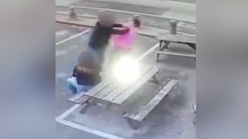 Drunken customer throttles, punches grandmother outside her own pub (VIDEO)