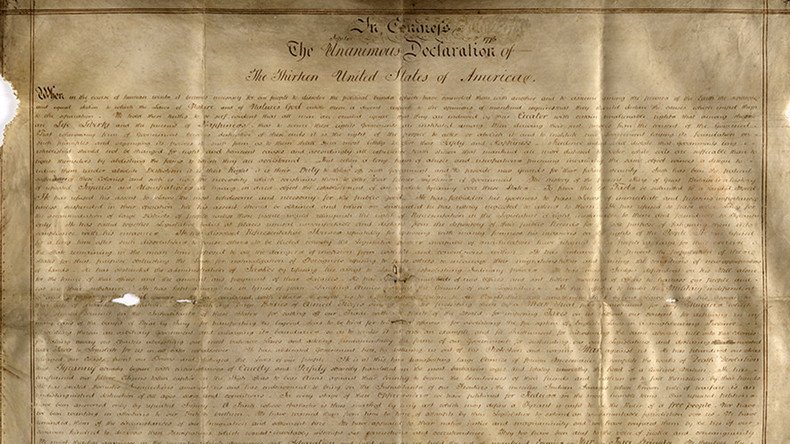 Rare parchment of US declaration discovered in England 