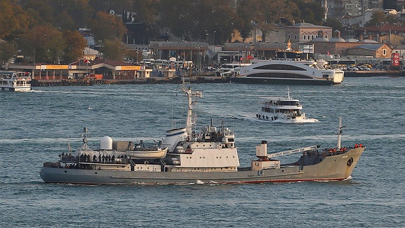 Russian Navy reconnaissance ship sinks after collision in Black Sea
