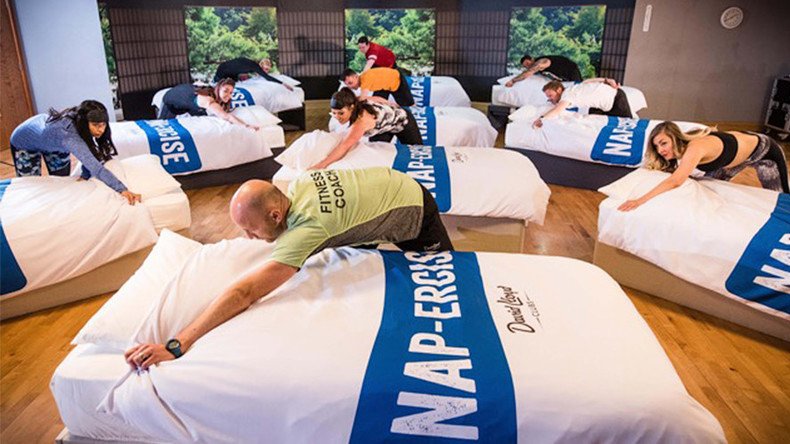 ‘40 winks workout’: Bizarre 'napercise' gym class involves sleeping for 45 minutes