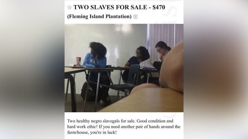 ‘Slavegals for sale’: Student faces expulsion over racist Craigslist ad – reports
