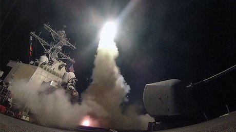 VIDEO of US warships launching Tomahawks against Syrian airbase