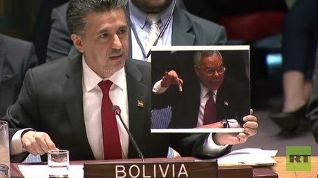 Bolivia mercilessly trolls US over Iraq WMD lie in front of UN Security Council (VIDEO)