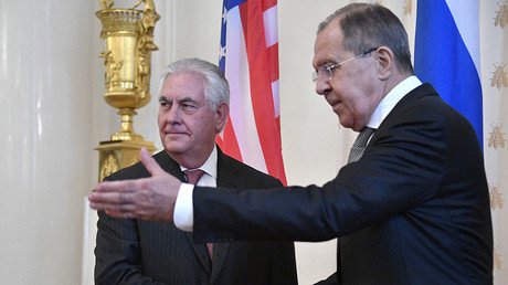 Tillerson & Lavrov meet for talks in Moscow after ‘chemical attack’ & Tomahawk strike in Syria