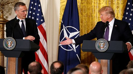 Trump wants to 'get along' with Russia but says NATO 'no longer obsolete'