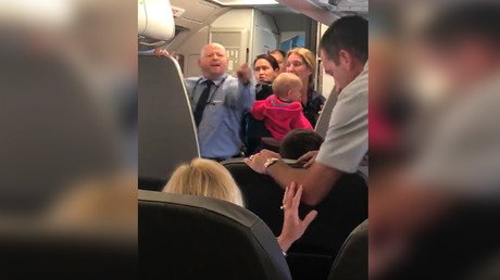 ‘Bring it on’: American Airlines employee accused of being violent with multiple passengers (VIDEO)