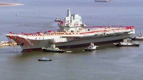 China launches its 1st domestically-built aircraft carrier (VIDEOS)
