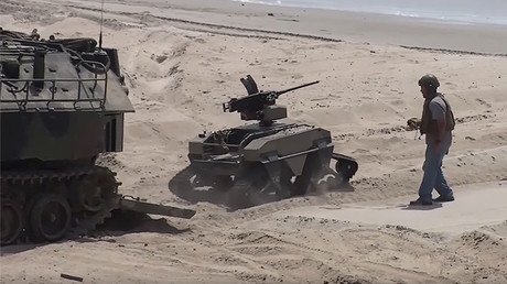 Future of beach warfare: US Marines test ‘HyperSub,’ machine-gun toting robots & more (VIDEOS)