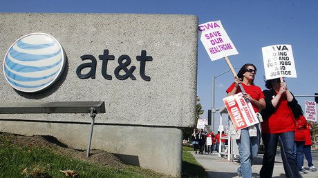 21,000 AT&T workers poised for strike over benefits, internet access