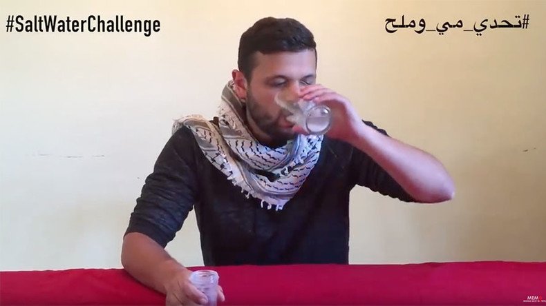 Worldwide #SaltwaterChallenge: Massive support for jailed Palestinians on hunger strike (VIDEO)