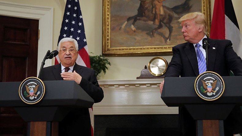 Trump, Abbas express optimism about reaching ‘historic peace treaty’ with Israel in first meeting
