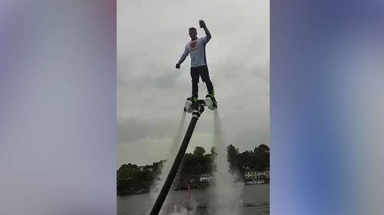 Meanwhile in Ireland: Man downs pint of Guinness in impressive hoverboard stunt (VIDEO)