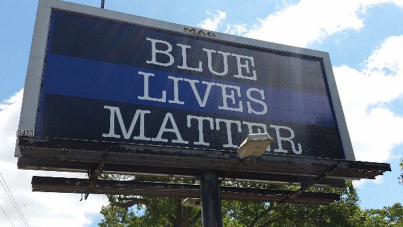 ‘Blue Lives Matter’ billboard set up near scene of Charleston cop's killing of Walter Scott