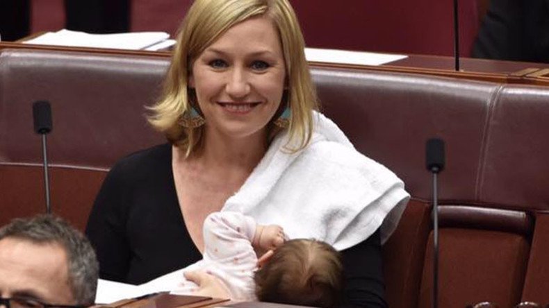 Breastfeeding senator breaks taboo, makes history in Aussie parliament
