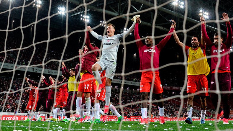 Spartak Moscow fans go wild in first home game since heroes won first  league title for 16 years