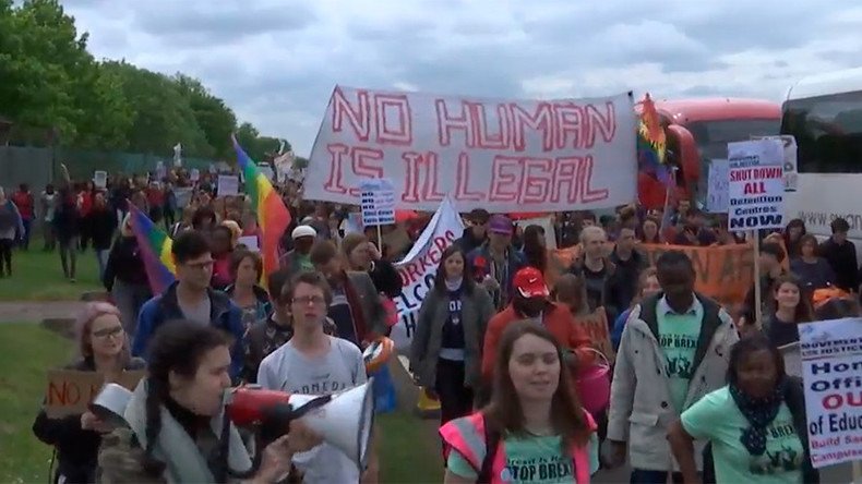 'Migrant sex workers welcome’: UK protesters demand closure of deportee detention facility