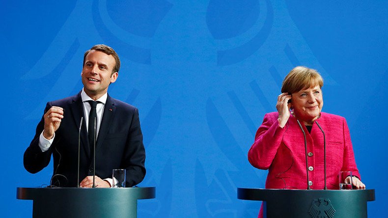 Changing EU treaty ‘not taboo’ for France anymore – Macron after meeting Merkel