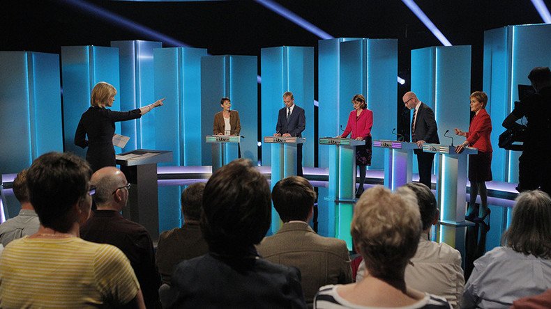 May & Corbyn face backlash for no-show at ‘second-rate’ leaders’ TV debate 