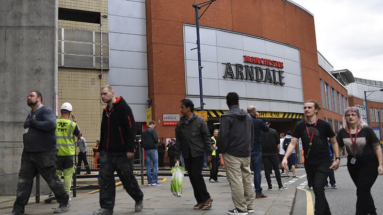 Manchester's Arndale shopping center evacuated hours after concert terrorist attack