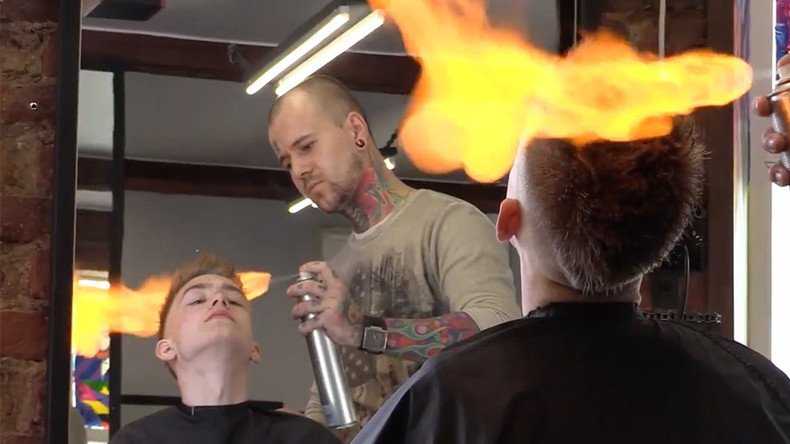 7 unconventional ways to get a haircut (VIDEOS)