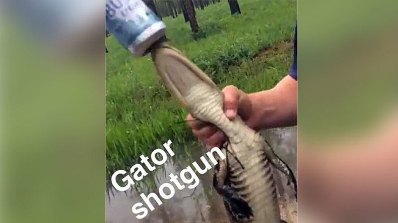 ‘Gator shotgun’: Two men face jail for forcing reptile to chug beer (PHOTOS)
