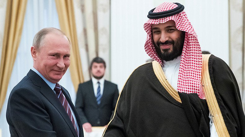 Putin meets Saudi Prince after oil production cuts deal extension