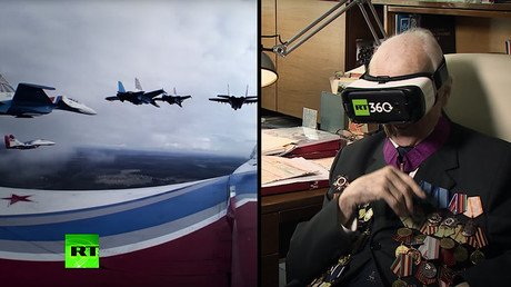 99yo Soviet WWII pilot takes to skies again watching RT’s 360 VR footage (VIDEO)