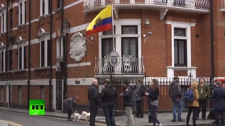 Ecuadorian Embassy in London where Assange is holed up