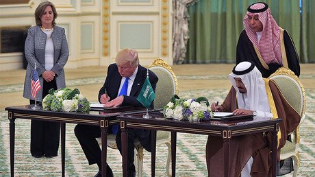 Trump strikes arms deal with Saudis worth $350bn, $110bn to take effect immediately