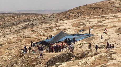 IDF dismantles anti-occupation encampment set up by activists in West Bank