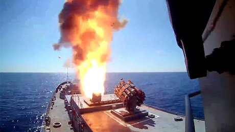 Russian frigate & submarine fire 4 cruise missiles at ISIS targets near Palmyra – MoD
