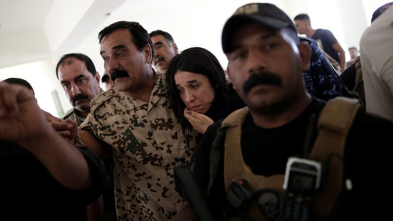 ISIS sex slave survivor demands recognition of Yazidi genocide in tearful homecoming