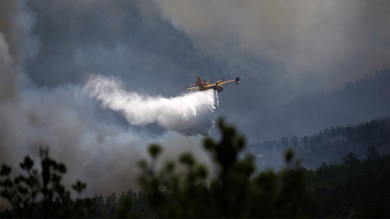 Confusion over reports of Portugal wildfire plane crash as chaos plagues operations