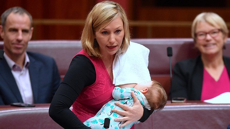 Taboo-breaker: Aussie senator breastfeeds while passing motion in Parliament (VIDEO, PHOTOS)