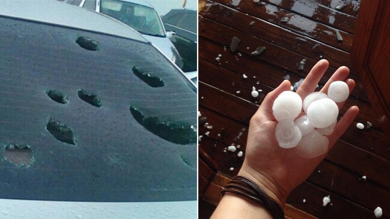 Barrage of golf ball-sized hail pummels southeastern Siberia (PHOTOS, VIDEOS)