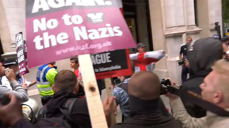 Arrests made as far-right and anti-fascist protesters clash in London (VIDEO)