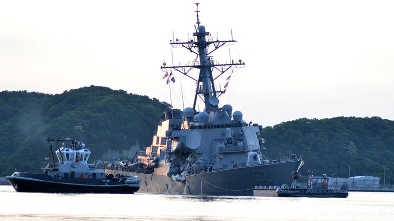US destroyer failed to respond to warnings before fatal collision – cargo ship captain