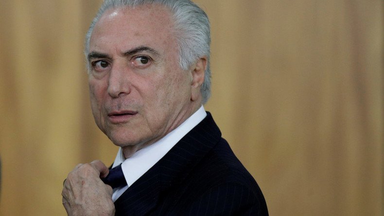 Brazilian President Temer charged with multi-million-dollar bribery