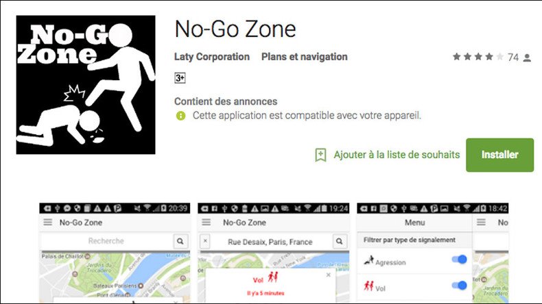 Mais qu'est-ce c'est que cette appli No-Go Zone qui liste les zones de  non droit de la région parisienne ?