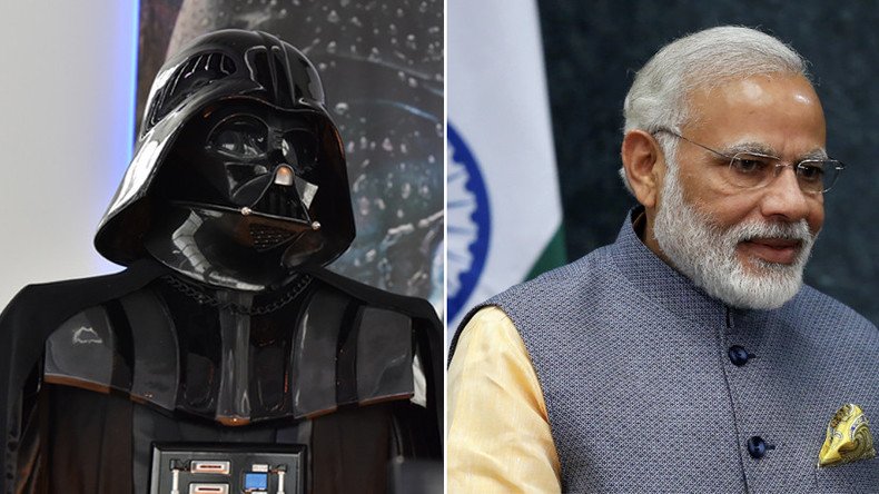 Modi force be with you: Indian PM exits speech to Darth Vader music