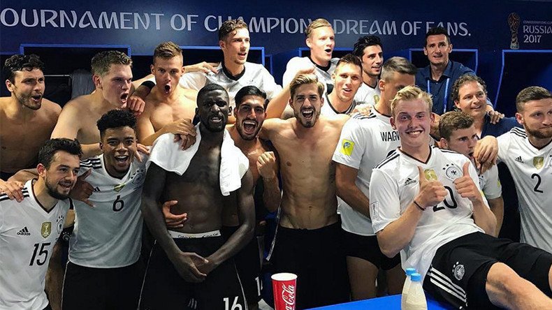 Jubilant Germans gatecrash press conference, Sanchez punches wall – Confed Cup final reaction