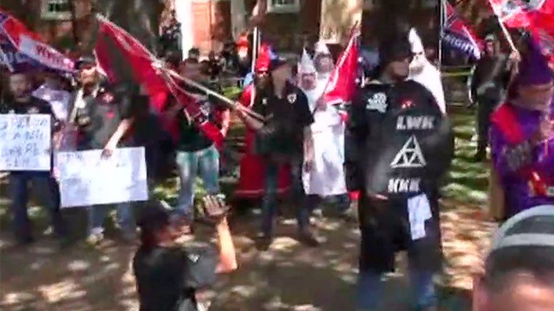 Police pepper spray, arrest activists as KKK rally meets rival protest in Charlottesville (VIDEOS)