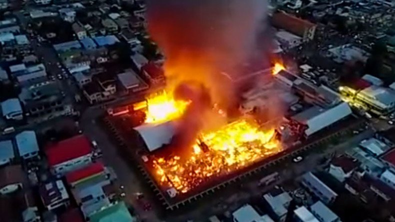 Inmates set fire to Guyana prison, 4 escape, 1 officer killed (PHOTOS, VIDEOS)