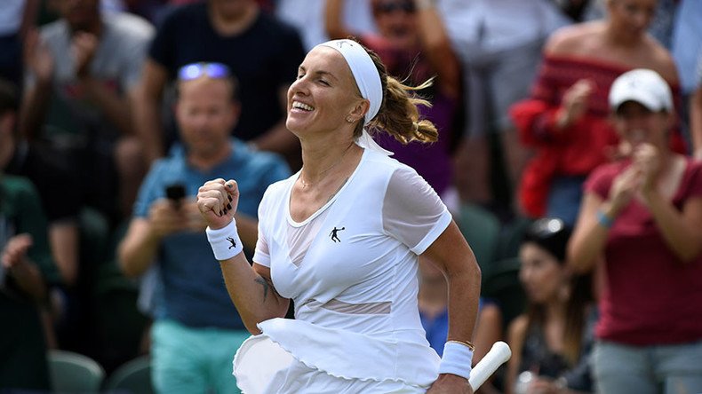 Kuznetsova reaches Wimbledon quarterfinals for 1st time in 10 years