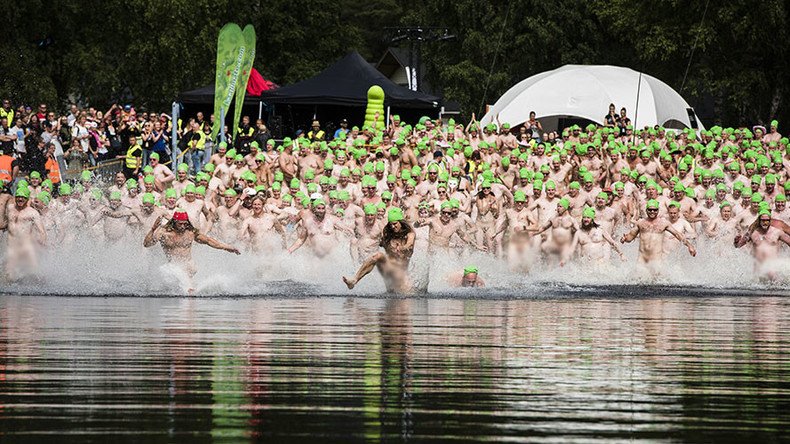 Mass naked swim breaks skinny dipping world record (PHOTOS)