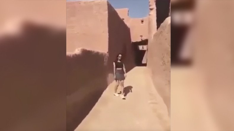 Chasing miniskirts: Saudi police arrest woman who wore ‘indecent clothing’ in viral video