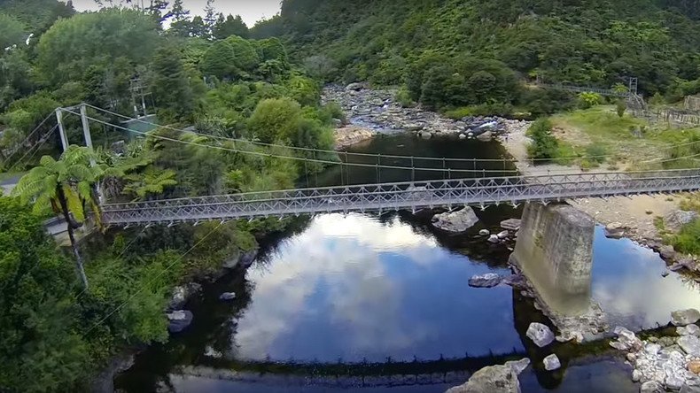 Activists form human chain to stop mining of $340mn gold seam on ‘sacred’ NZ mountain